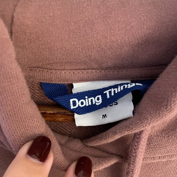 Outdoor Voices Mauve Drawstring Hoodie, Size M, Pre-Owned, Good Condition - Picture 5 of 6